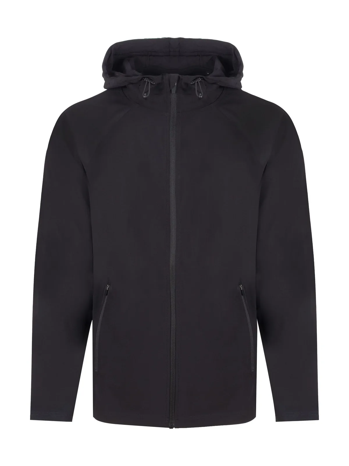 Technical Zip Though Hoodie — BLACK