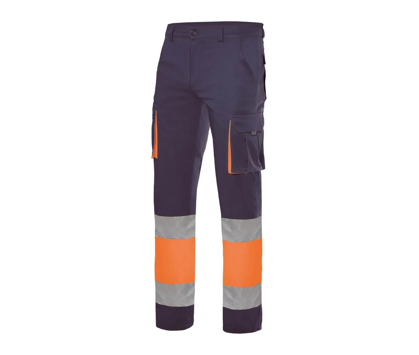 Two-tone multi-pocket stretch trousers — customisable Bottoms by Velilla