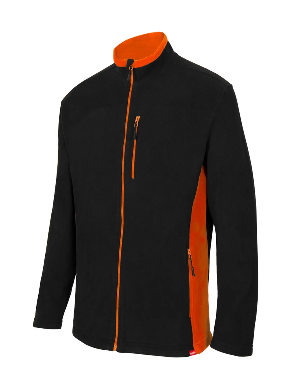 Veste polaire bicolore — BLACK/ORANGE