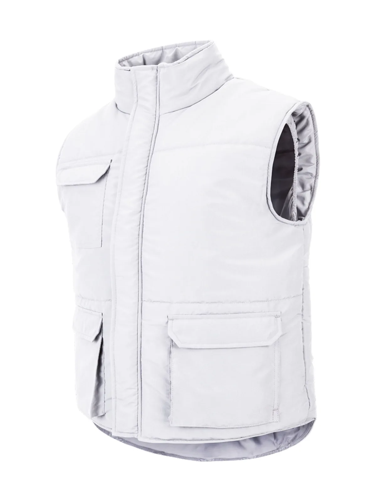 Bodywarmer matelassé multipoches — WHITE