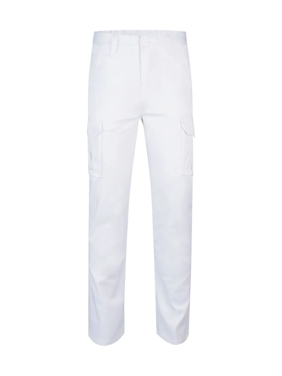 Pantalone stretch multitasche — WHITE