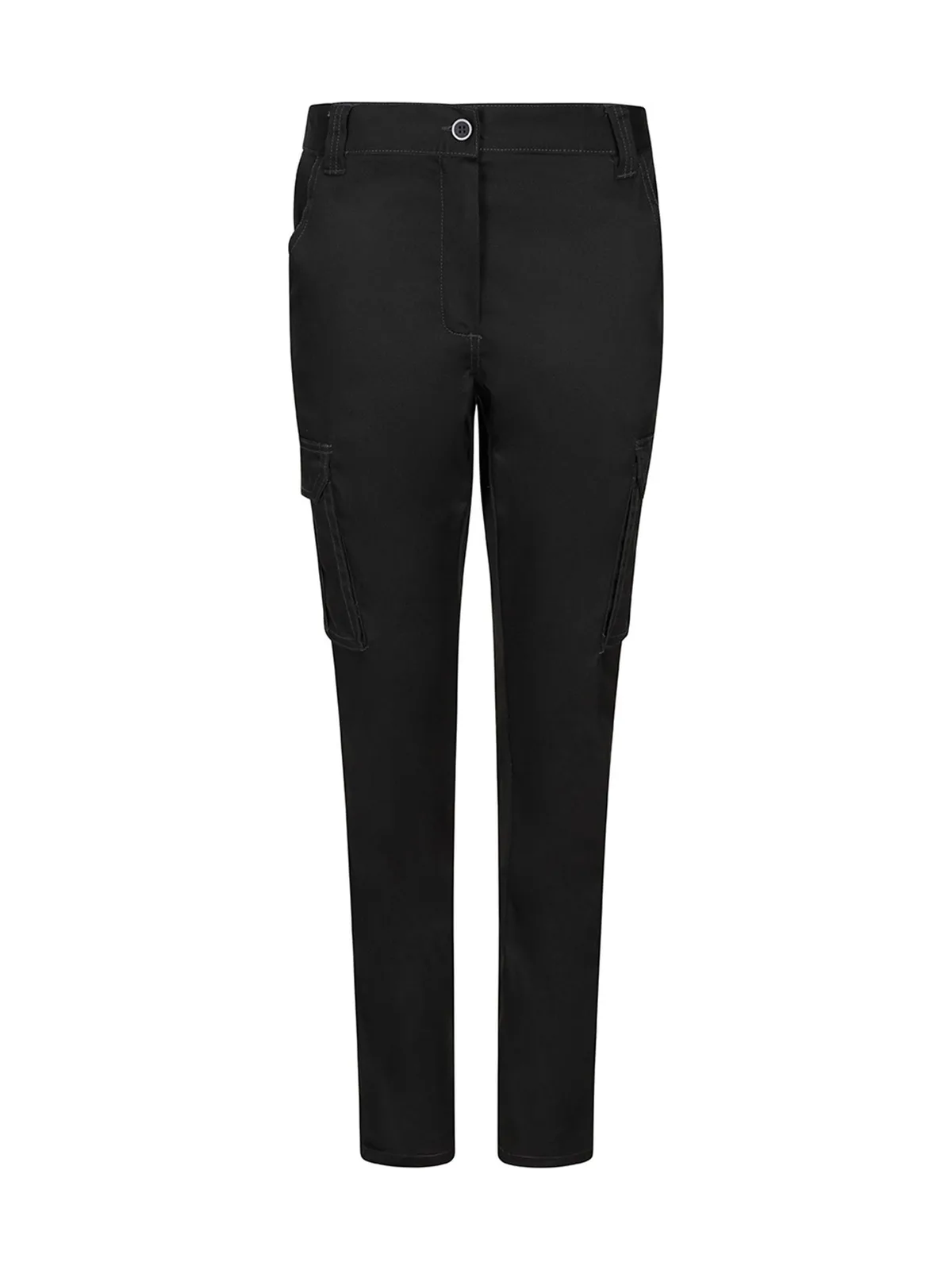 Damen Stretch-Hose mit mehreren Taschen — BLACK
