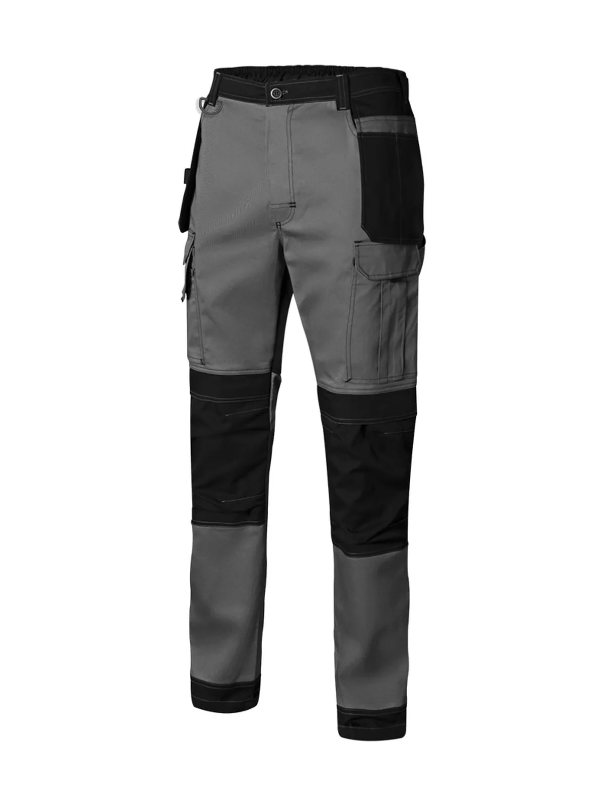 Pantalon bicolore canvas stretch — Bas Velilla à personnaliser