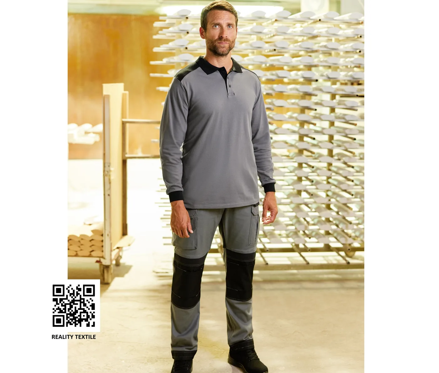 Two-tone multi-pocket trousers — customisable Bottoms by Velilla