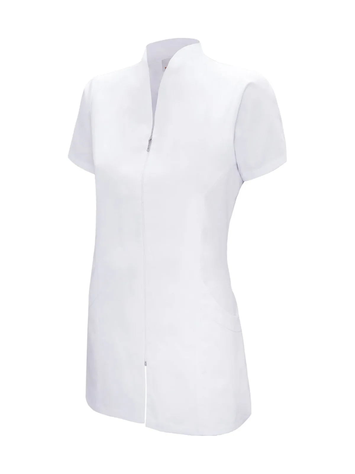 Dames tuniek met rits — WHITE