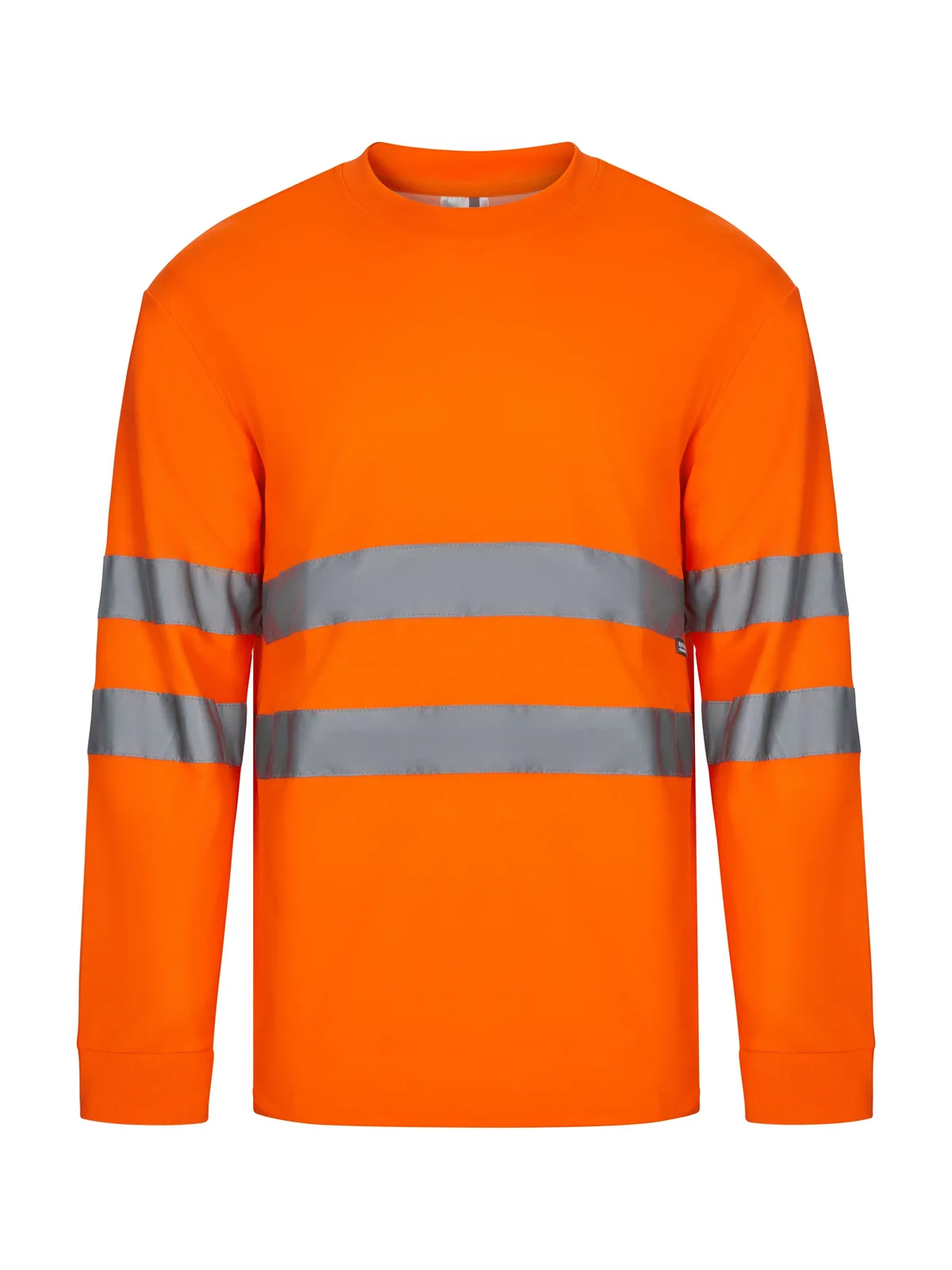 Tee-shirt manches longues en coton/polyester haute visibilité — T-shirts Velilla à personnaliser