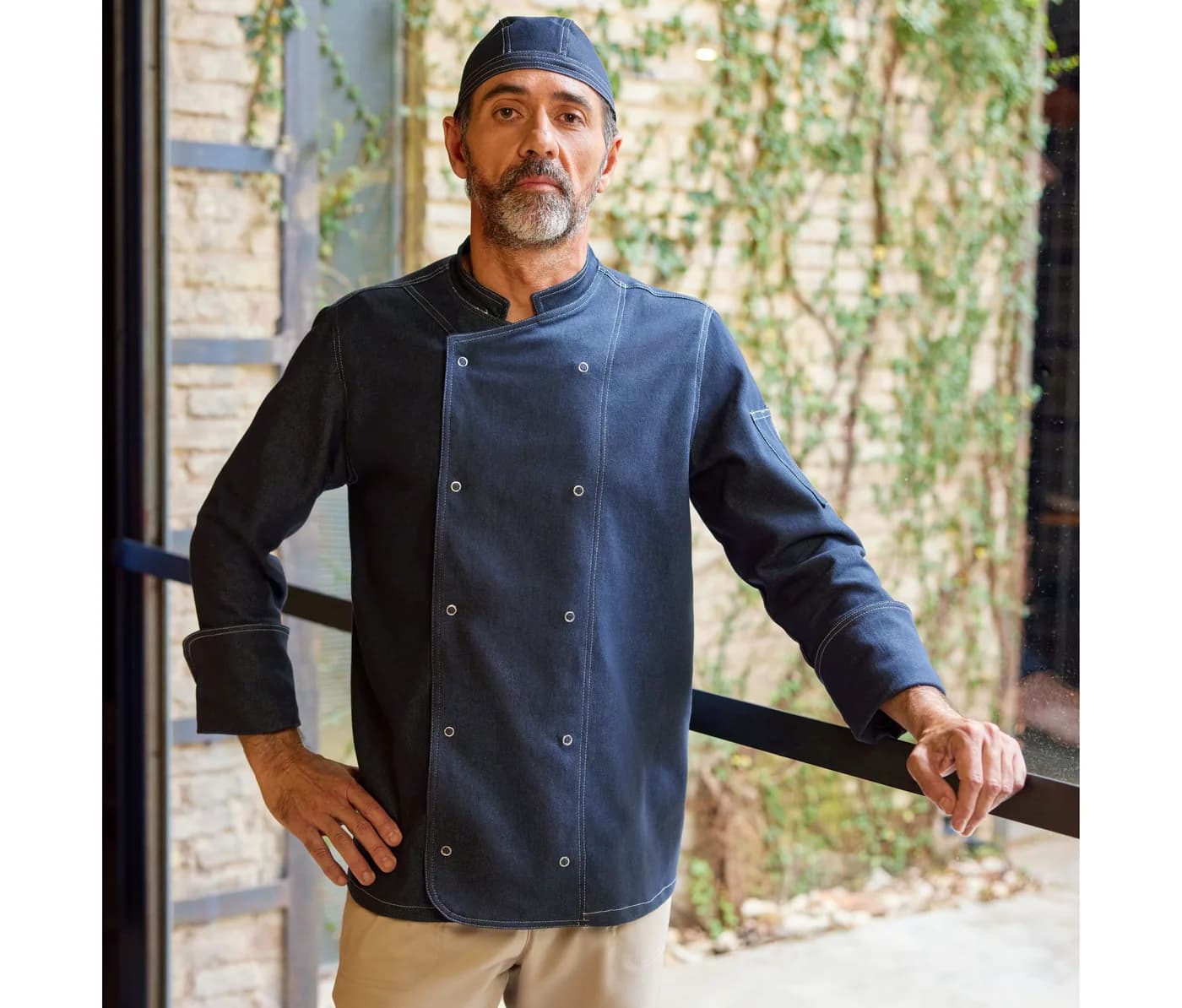 Calot en denim — Tabliers & tenues de service Velilla à personnaliser