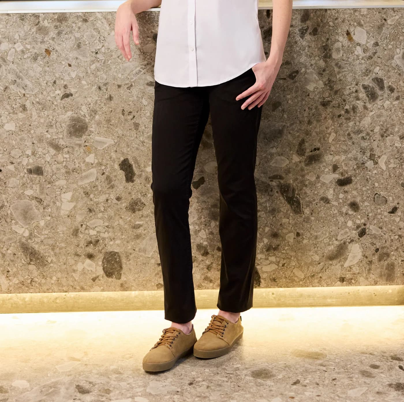 Pantalon chino stretch femme — Bas Velilla à personnaliser