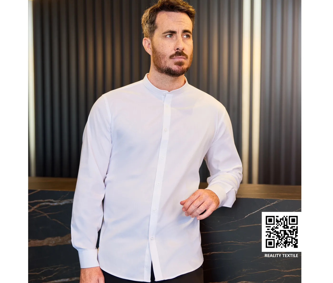 Chemise homme col mao — Chemises Velilla à personnaliser