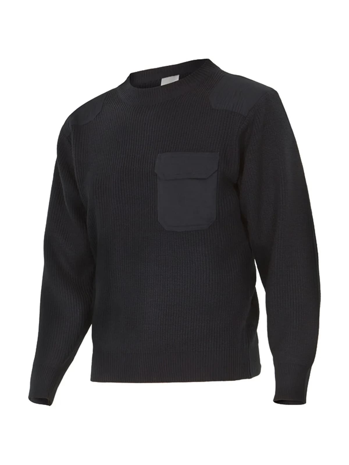 Pull épais col rond — BLACK