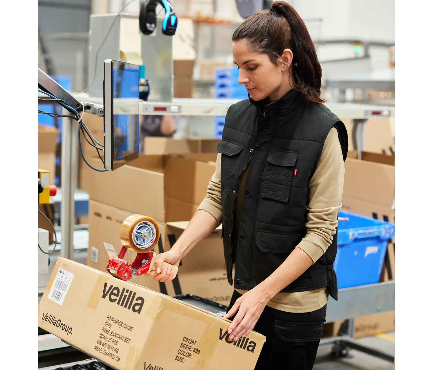 Bodywarmer matelassé multipoches — Vestes & extérieur Velilla à personnaliser