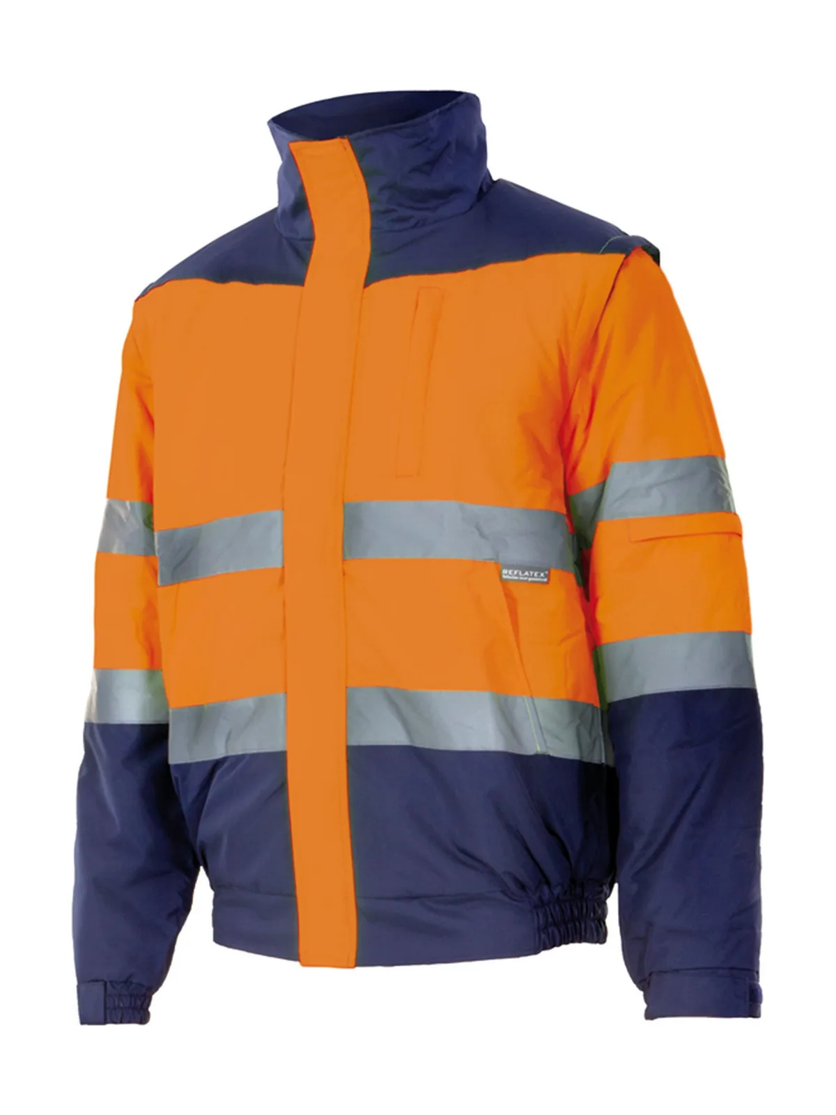 Blouson bicolore matelassé visibilité augmentée — Vestes & extérieur Velilla à personnaliser