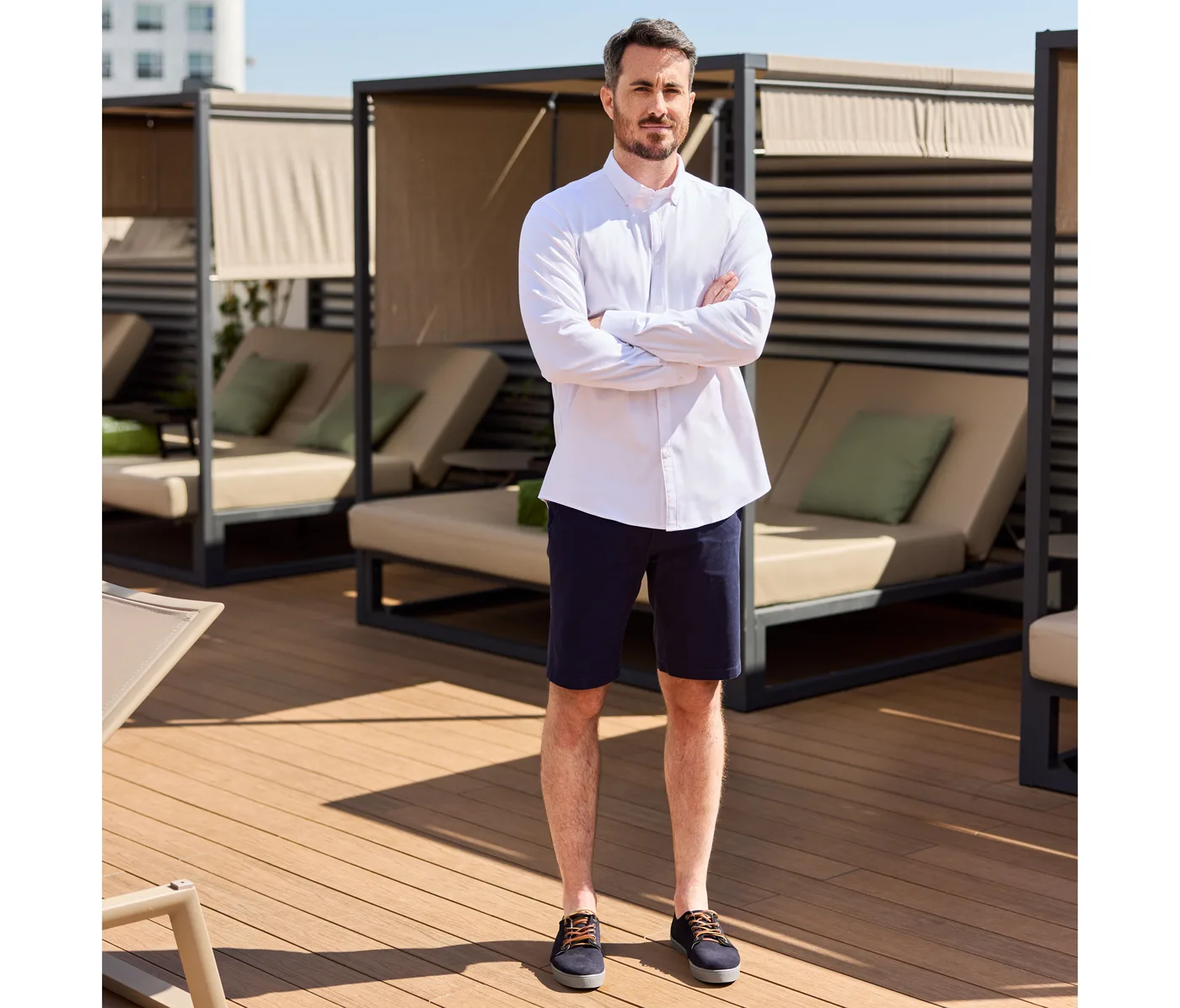 Bermuda chino stretch unisexe — Bas Velilla à personnaliser