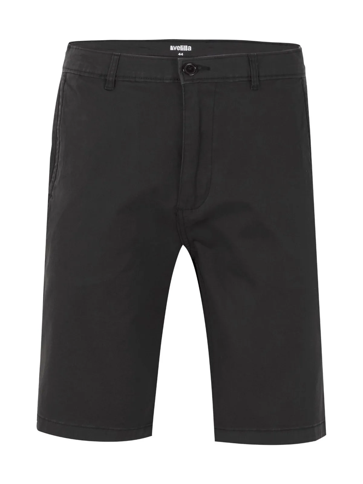 Unisex Stretch-Chino-Bermuda — BLACK