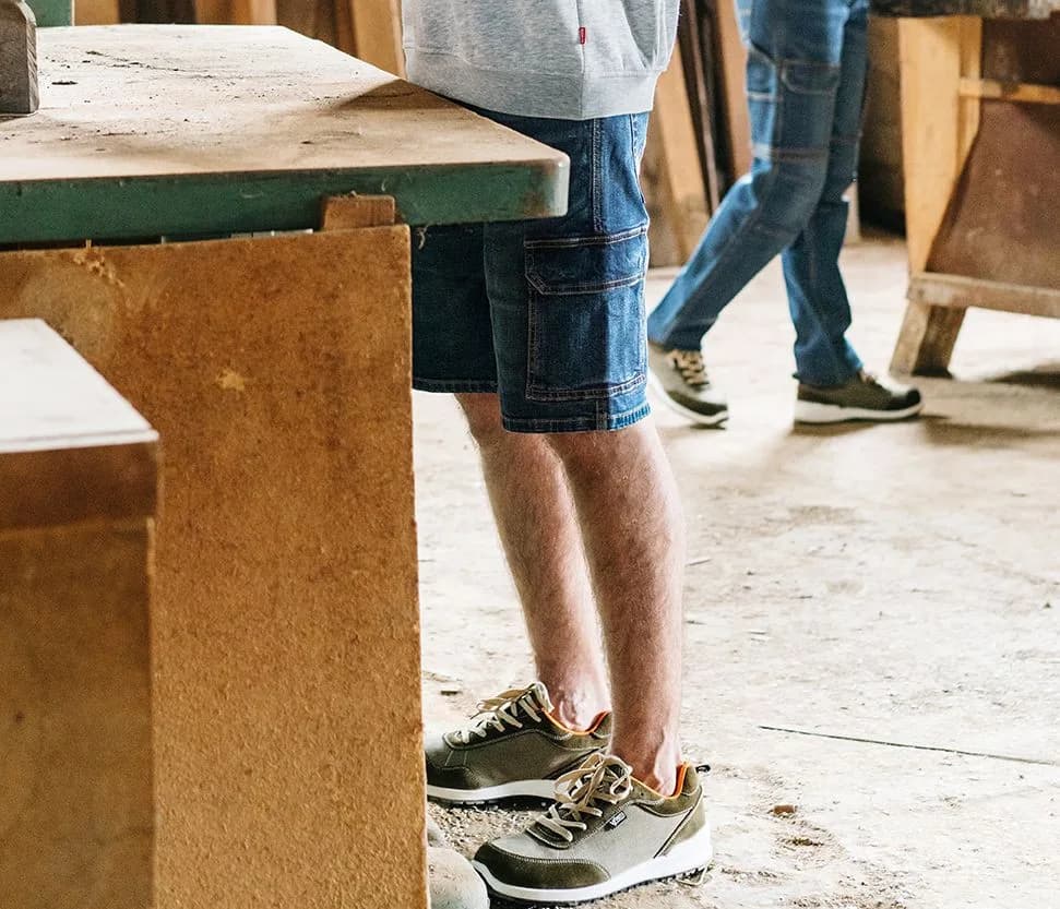 Stretch denim multi-pocket shorts — customisable Bottoms by Velilla