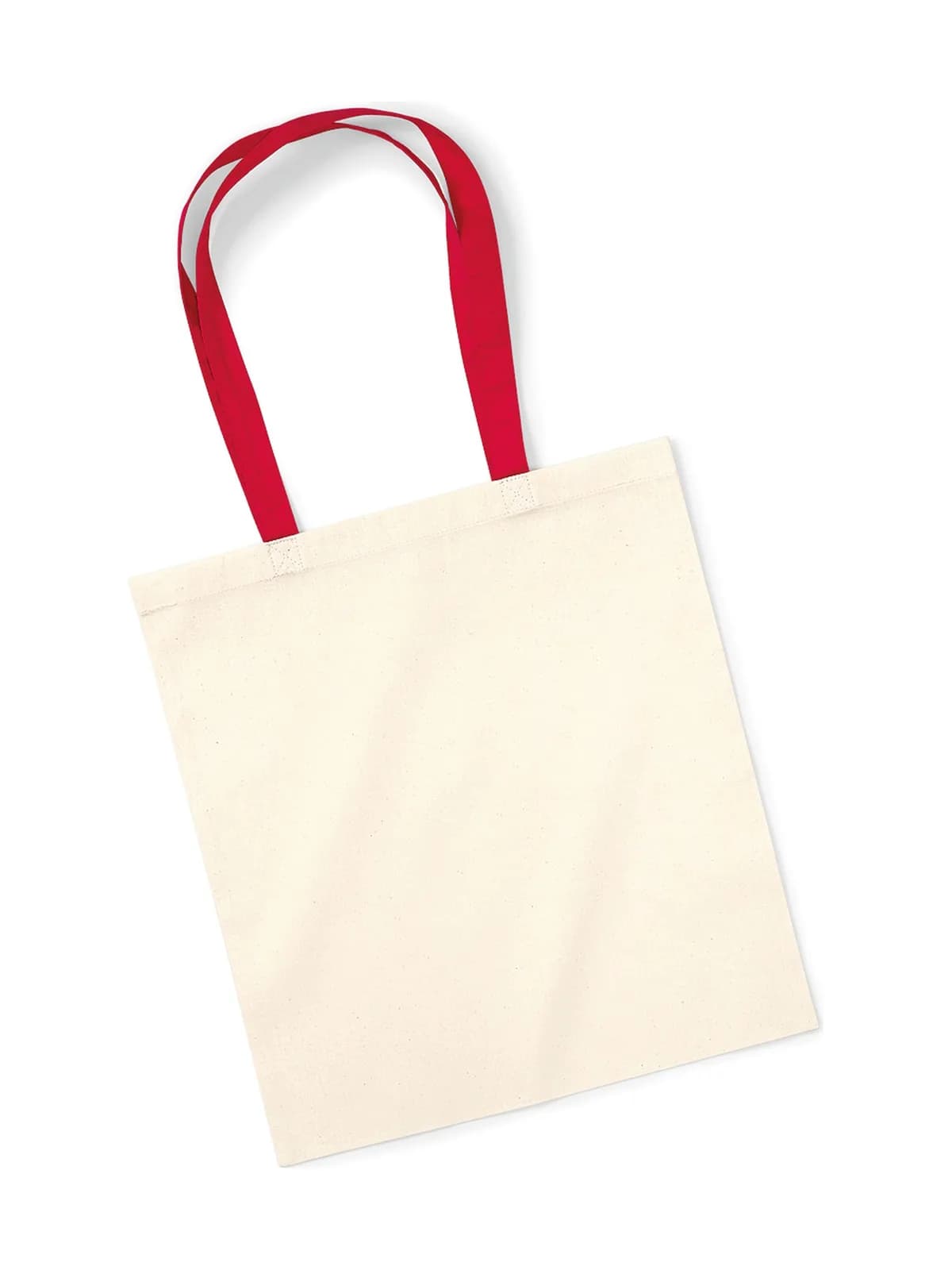 Bag For Life - Contrast Handles — NATURAL/CLASSIC RED