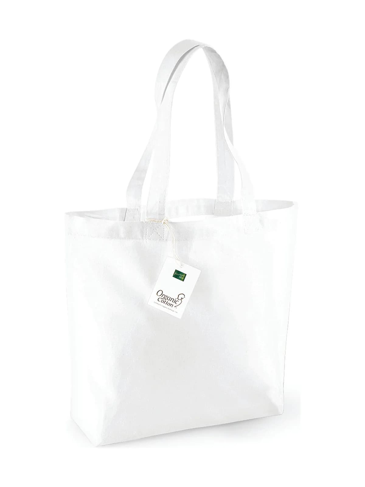 Organic Cotton Shopper — WHITE