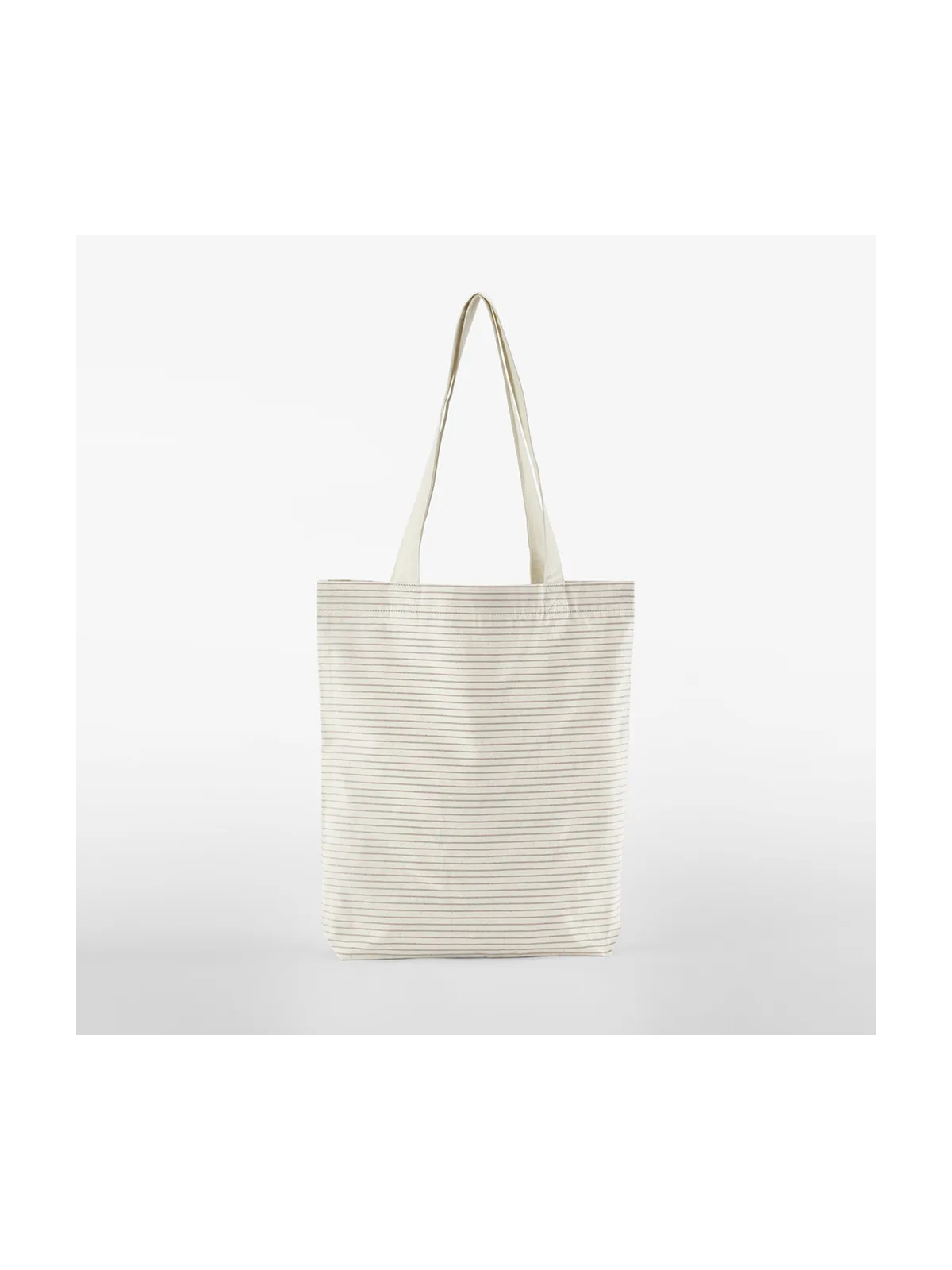 Striped Organic Cotton Tote — RED STRIPE