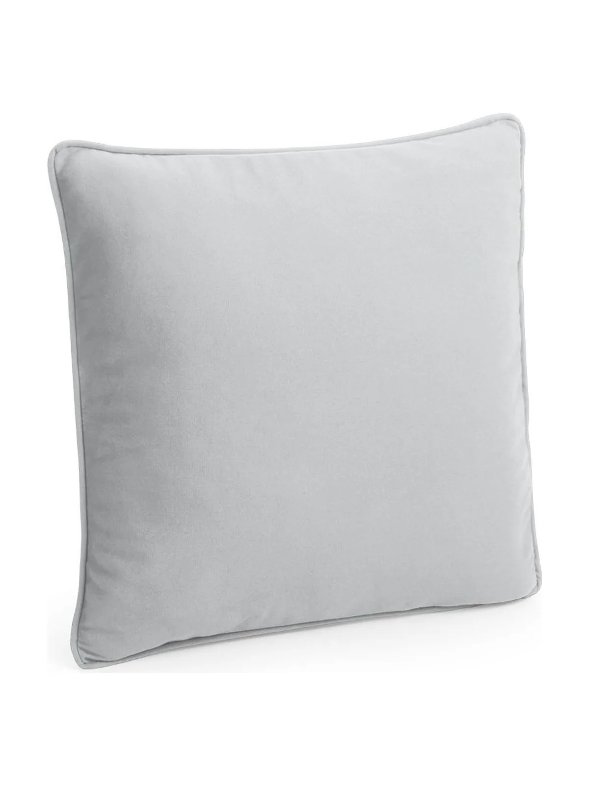 Fairtrade Cotton Piped Cushion Cover — NATURAL / LIGHT GREY
