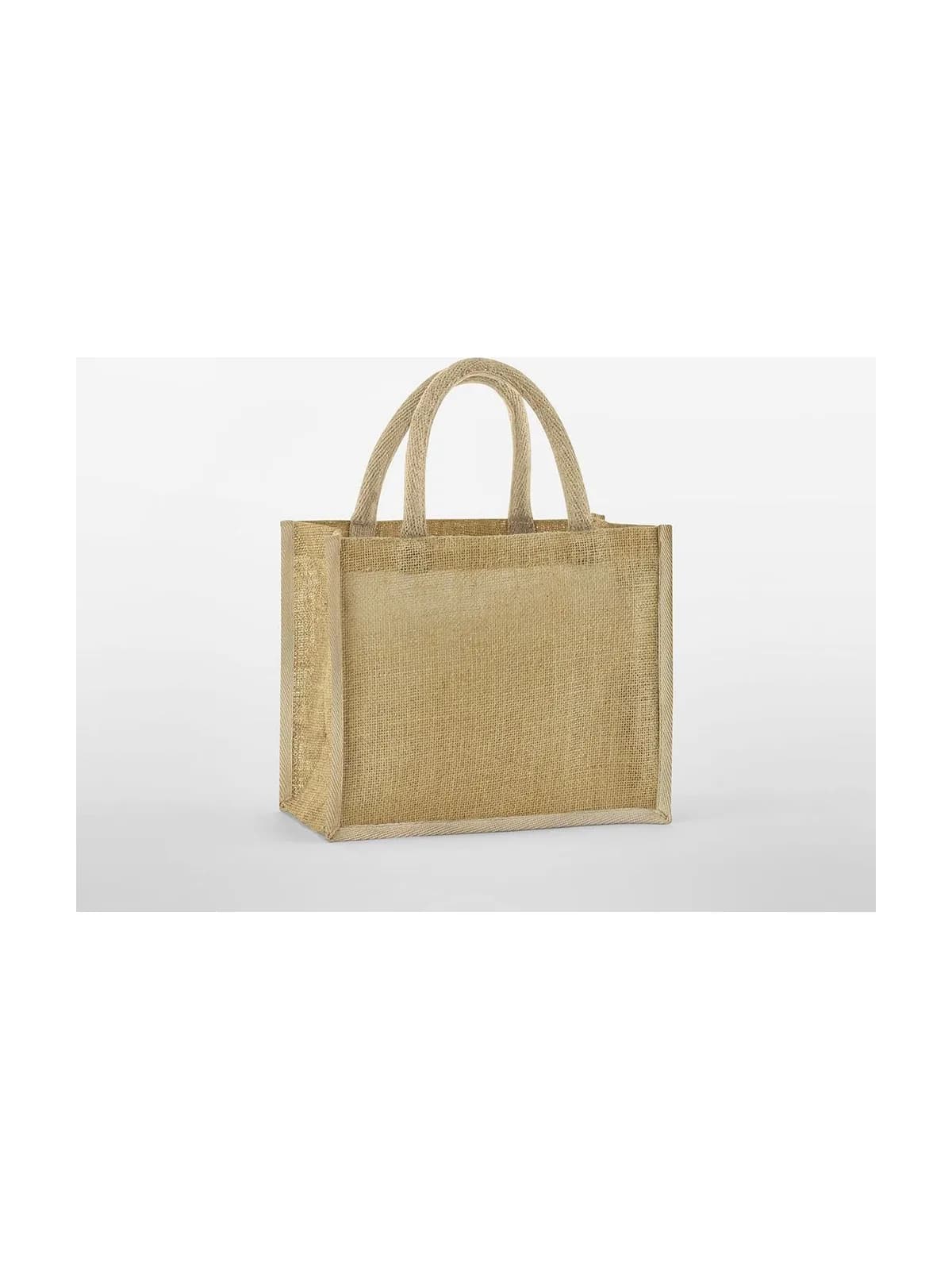 Natural Starched Jute Midi Tote — NATURAL
