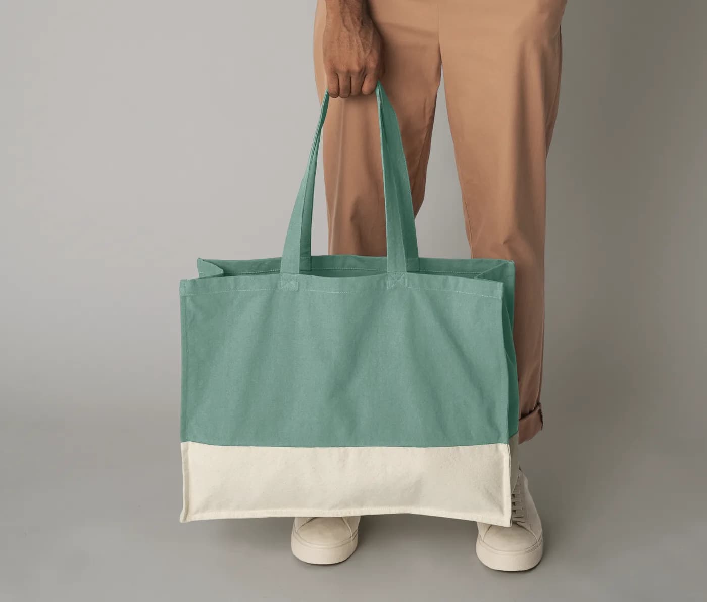 Earthaware® Organic Contrast Shopper — te personaliseren Tassen & bagage van Westford Mill