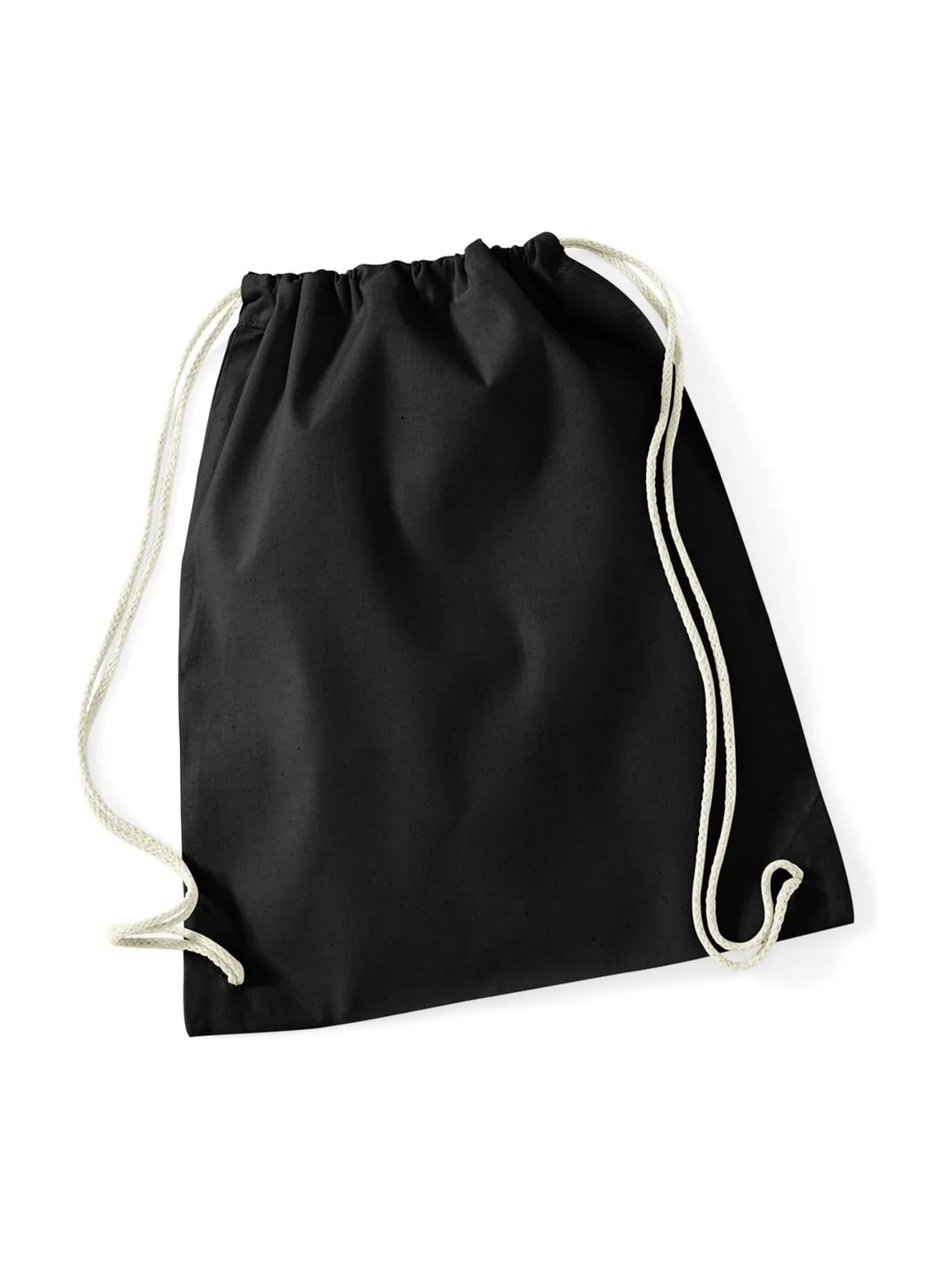 Recycled Cotton Gymsac — BLACK