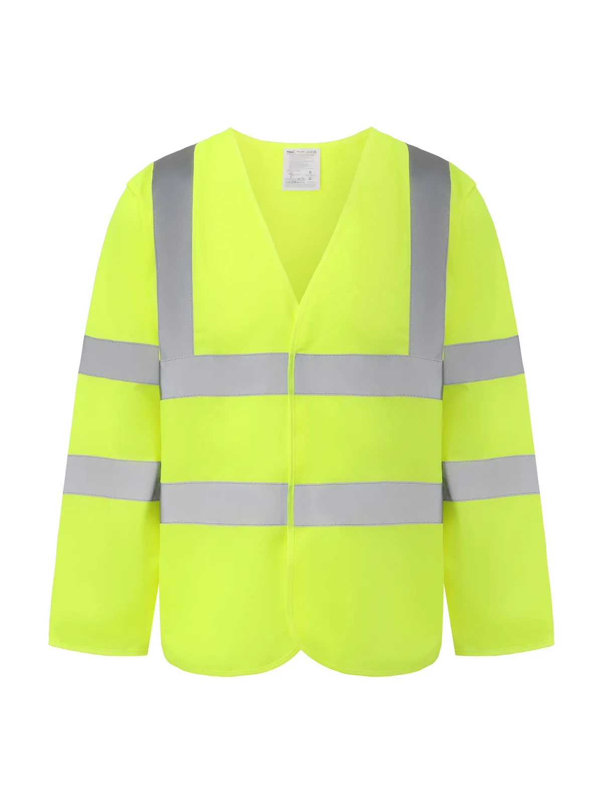 Hi-Vis Long Sleeve Waistcoat — HI VIS YELLOW