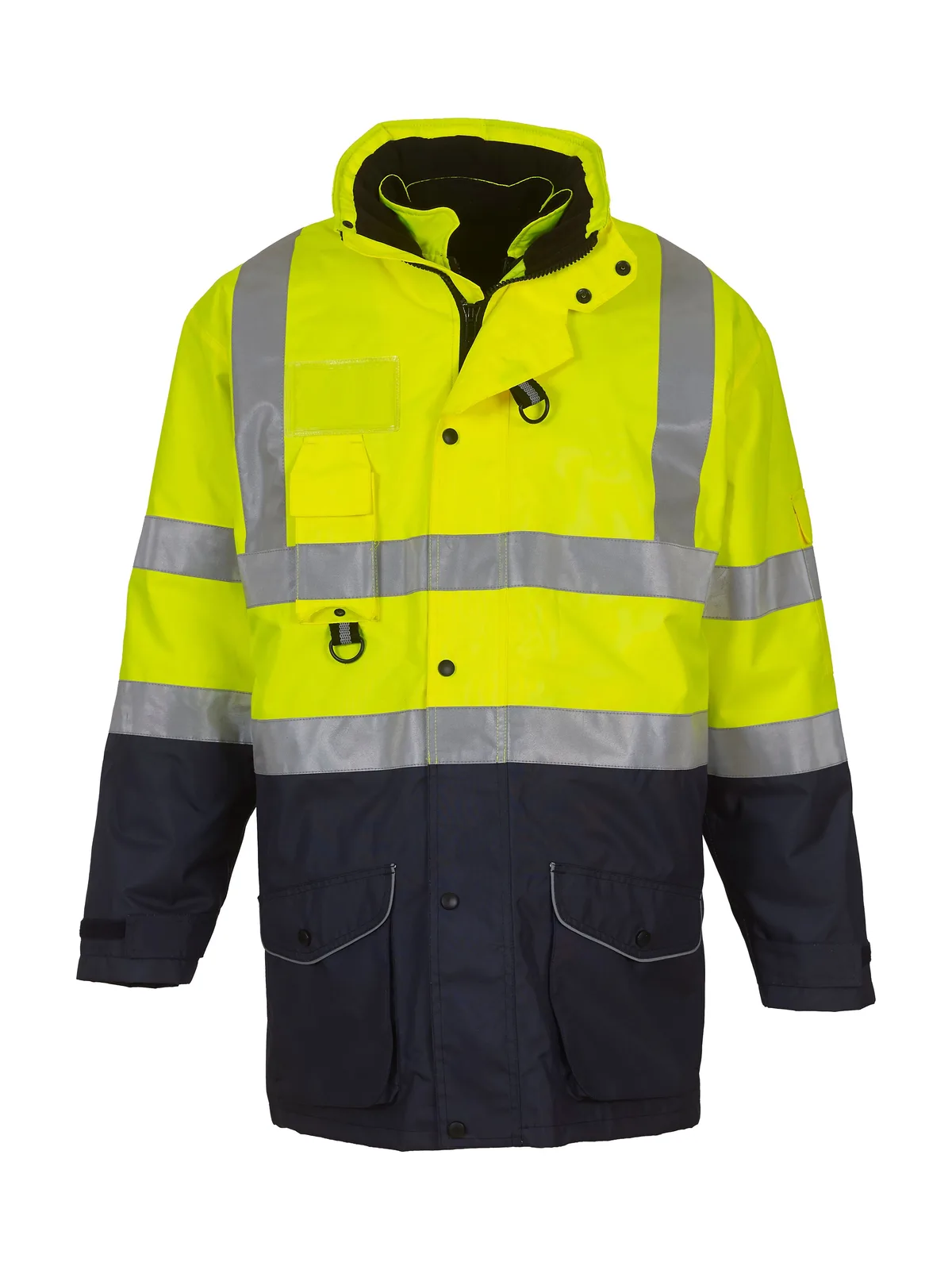 Hi-Vis 7-In-1 Jacket — HI VIS YELLOW/NAVY