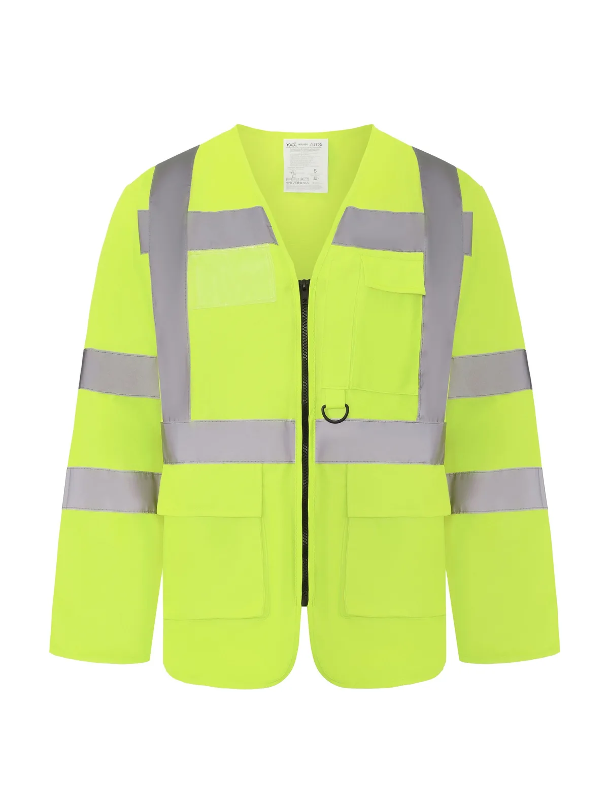 Hi-Vis Executive Long Sleeve Waistcoat — HI VIS YELLOW