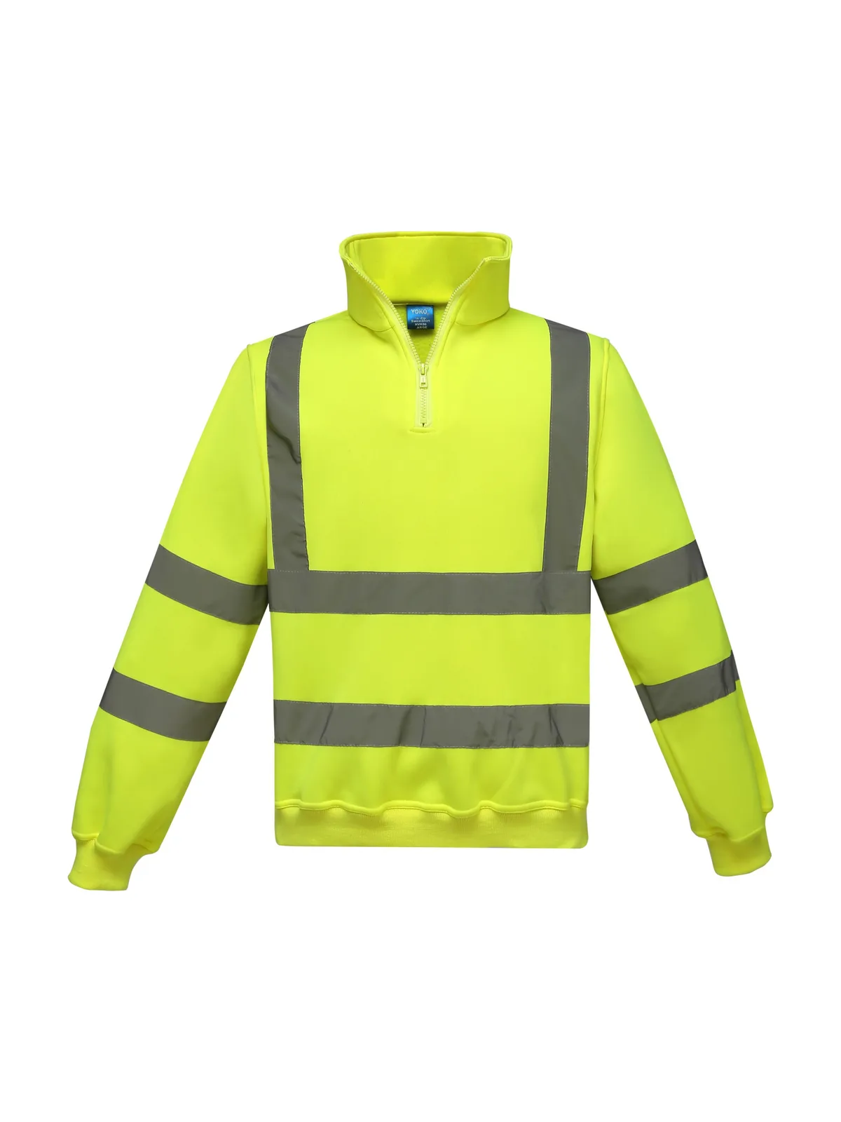 Hi-Vis 1/4 Zip Sweatshirt — HI VIS YELLOW