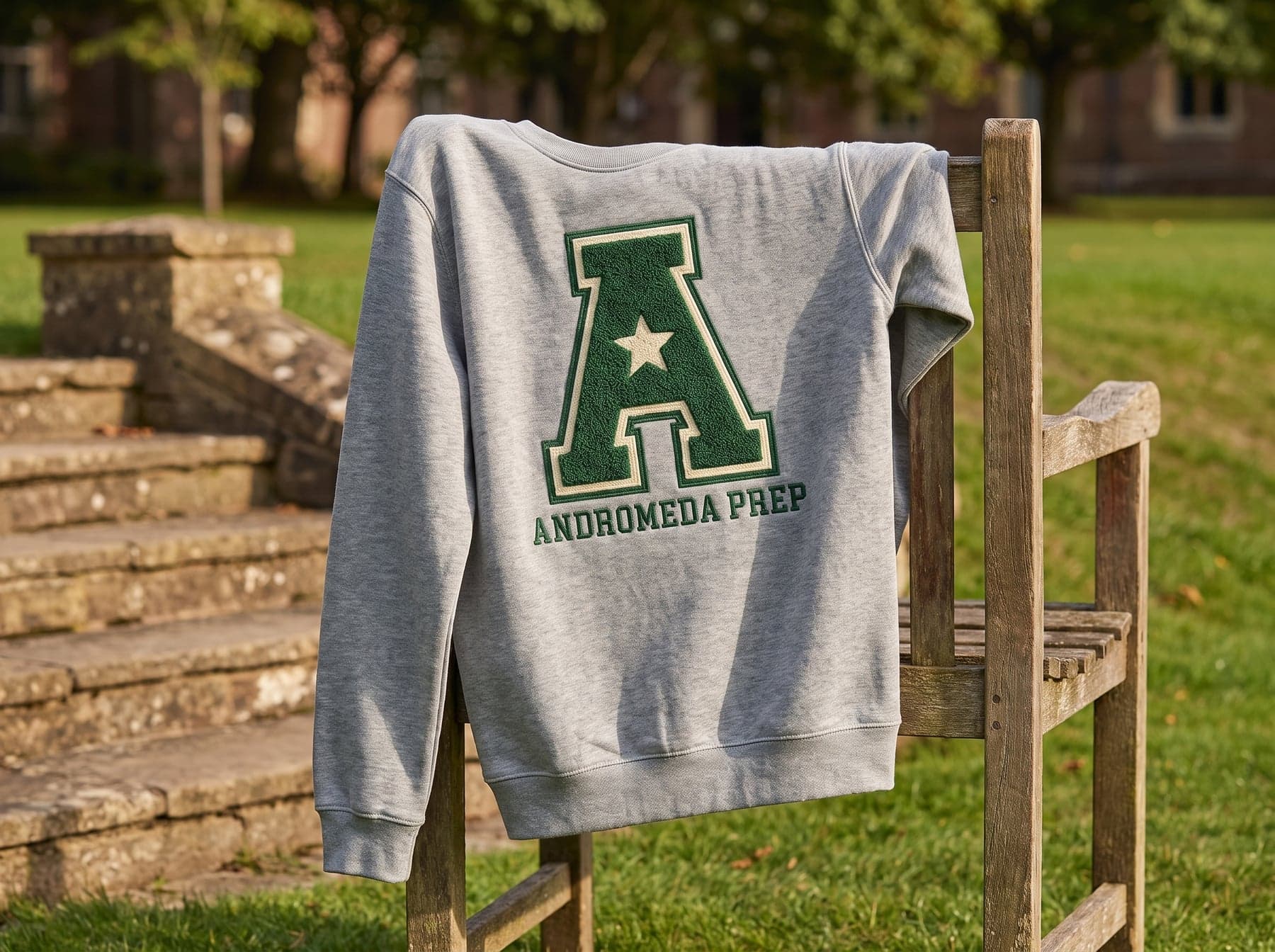 Gepersonaliseerde chenille-geborduurde sweater: collegeletter