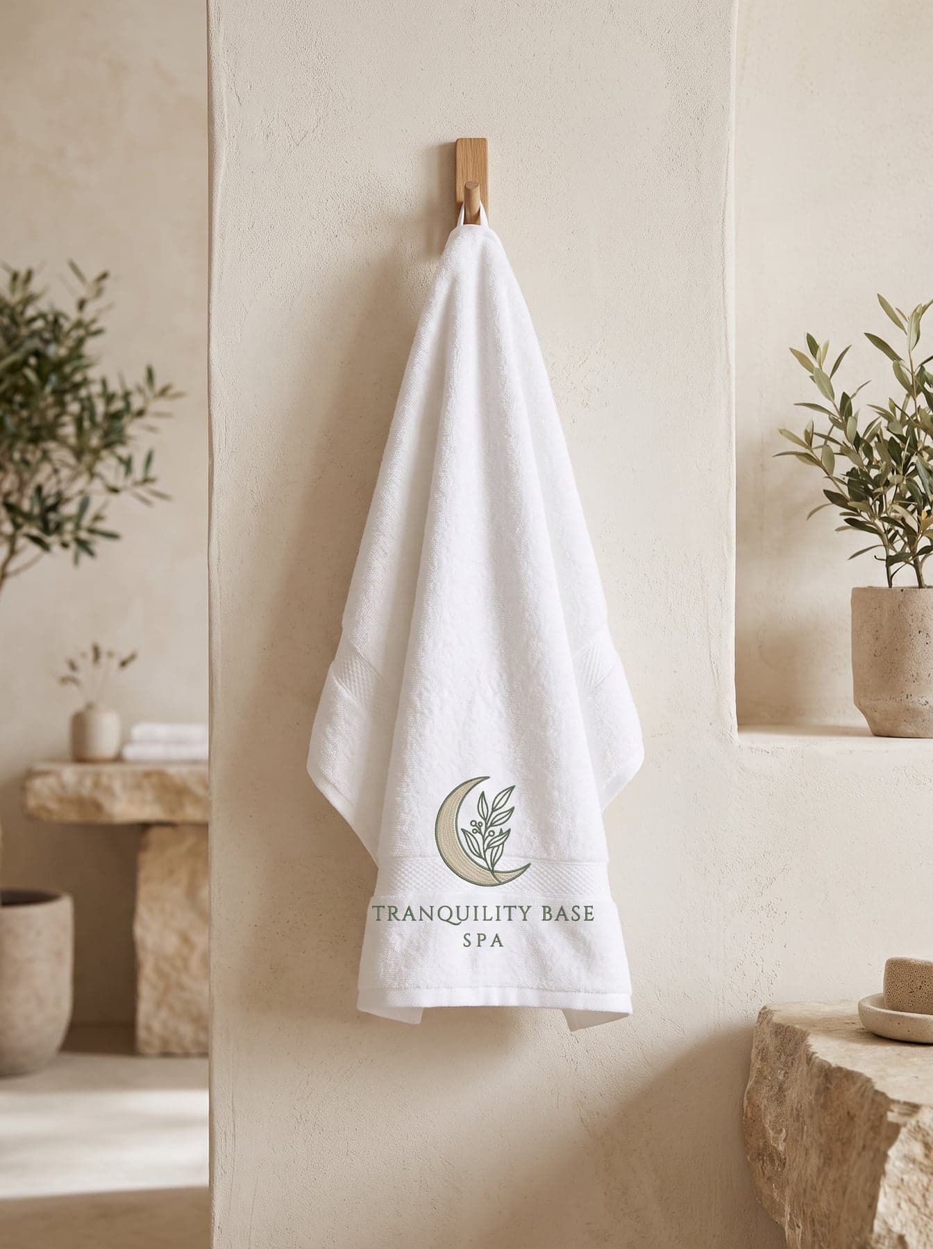 Handtuch besticken für Spas