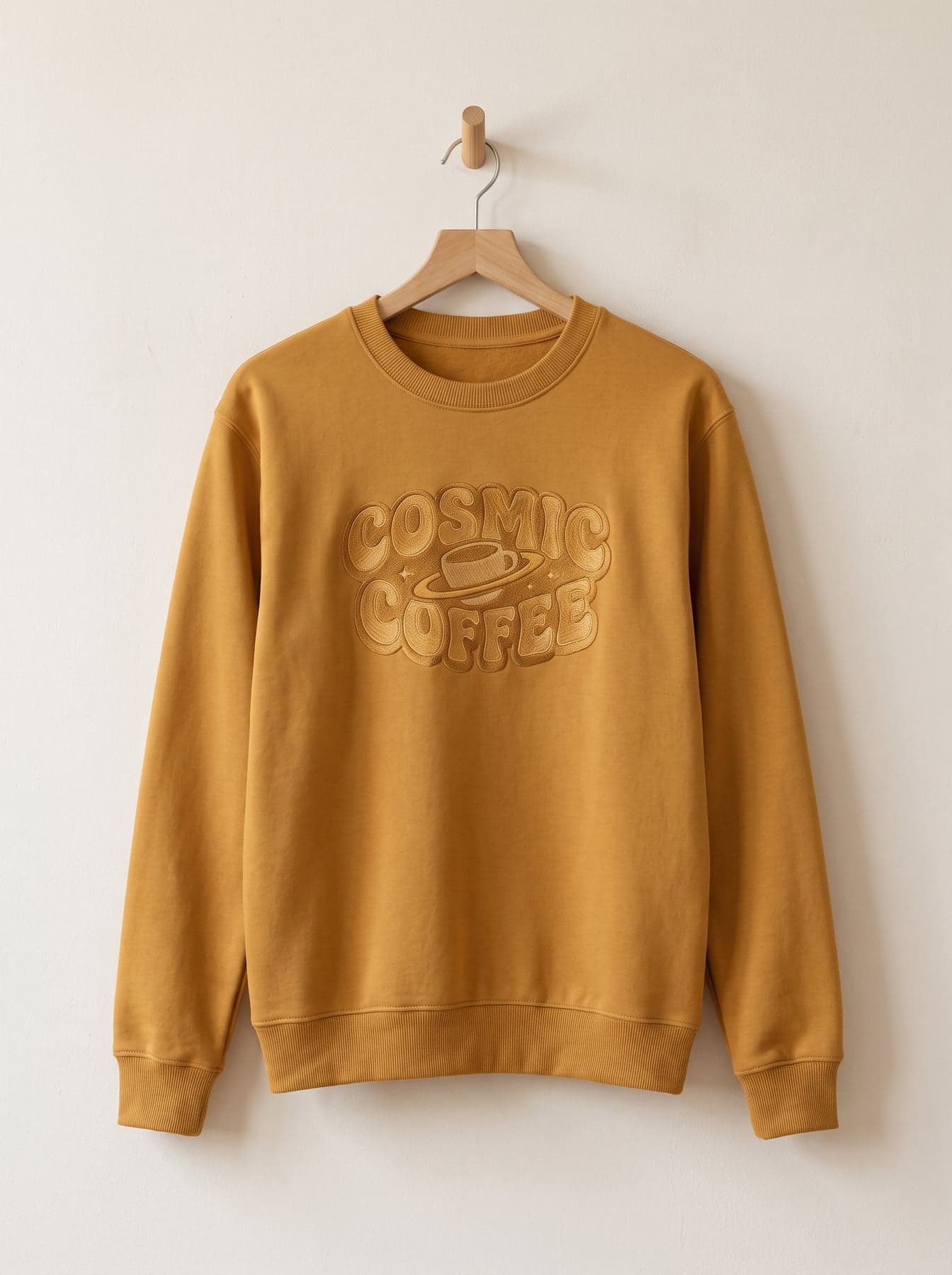 Sweater met borduurwerk op maat: bubbeltypo ton sur ton
