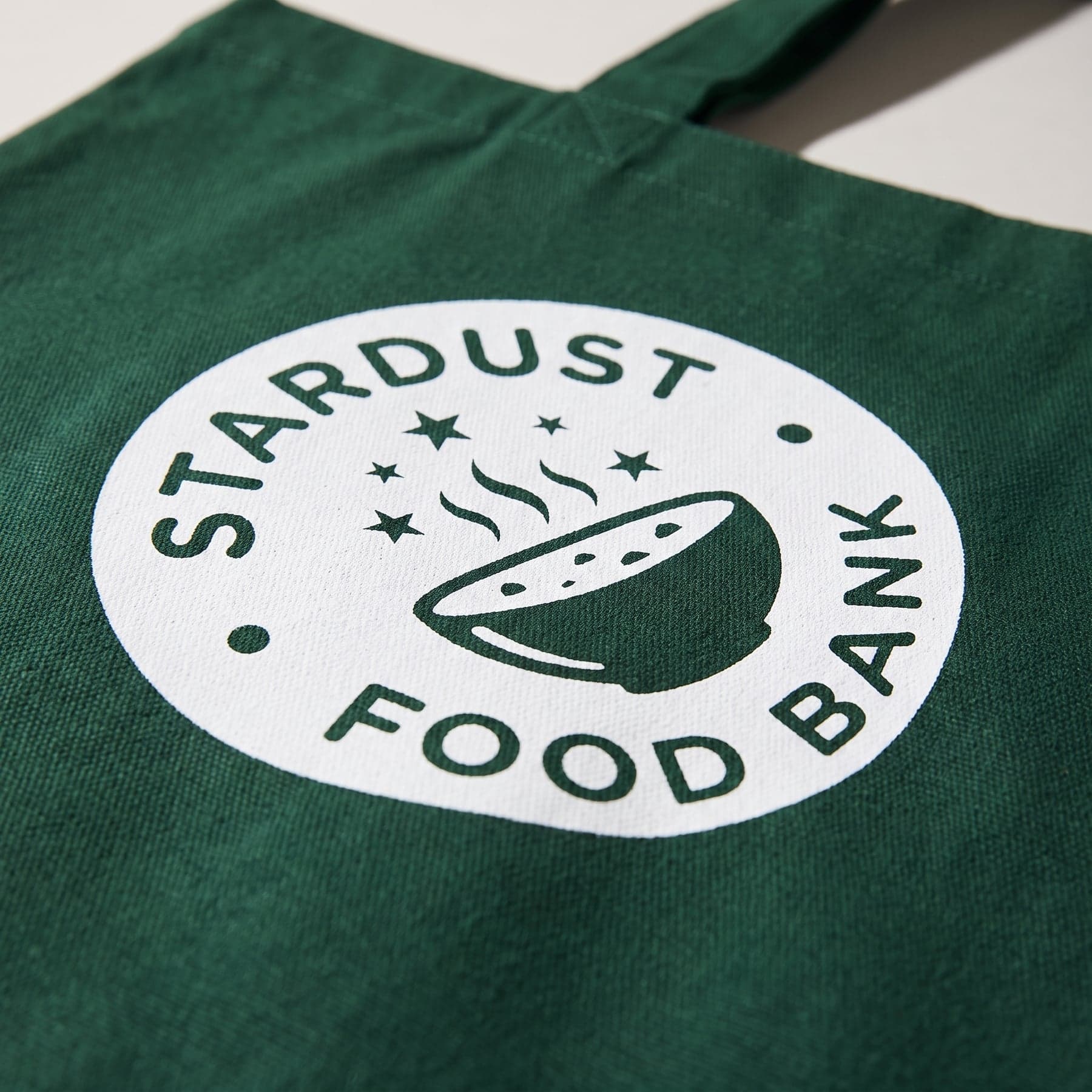 Le marquage — Stanley/Stella Light Tote Bag Bottle Green, sérigraphie en grand format, devant